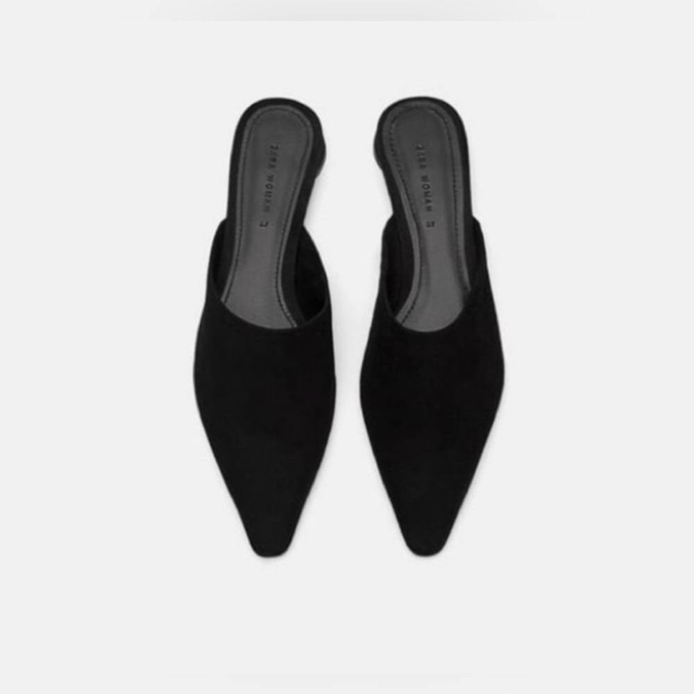 Elegant ZARA  Black Women's Mules, Size 39(8.5) - Picture 2 of 11